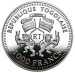 One Thousand Francs 2005 German Railways: Photo Coin, Togo, One Thousand Francs 2005 German Railways / thumbnail