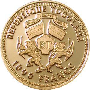 Togo / Gold Twenty-fifth Ounce 2004 Nike - obverse photo
