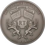 Silver Ounce 2004 Horsewoman - Concave: Photo Coin, Togo, Silver Ounce 2004 Horsewoman - Concave / thumbnail