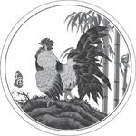 Silver Ounce 2017 Year of the Rooster: Photo Coin, Tokelau, Silver Ounce 2017 Year of the Rooster / thumbnail