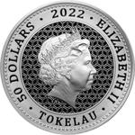 Silver Kilo 2022 Bull and Bear: Photo 2022 1 Kilo Tokelau Bull and Bear Silver Coin (BU) / thumbnail