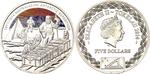 Five Dollars Silver 2014 Australian Antarctic Expedition: Photo Coin, Tokelau, Five Dollars Silver 2014 Australian Antarctic Expedition / thumbnail