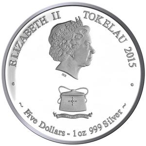 Tokelau / Silver Ounce 2015 Goat Family - obverse photo