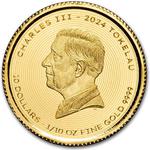 Tokelau / Gold Tenth-Ounce 2024 Vivat Humanitas - obverse photo