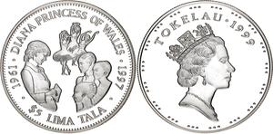 Tokelau / Silver Ounce 1997 Diana Princess of Wales - obverse photo