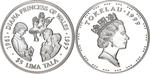 Silver Ounce 1997 Diana Princess of Wales: Photo Coin, Tokelau, Silver Ounce 1997 Diana Princess of Wales / thumbnail
