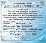 Silver Ounce 2015 Polar Bear: Photo Coin, Tokelau, Silver Ounce 2015 Polar Bear / thumbnail
