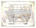 Silver Ounce 2014 Three Horses Ying Yang: Photo Coin, Tokelau, Silver Ounces 2014 Three Horses Ying Yang / thumbnail