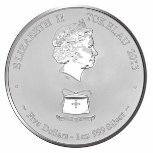 Tokelau / Silver Ounce 2013 Year of the Snake - obverse photo