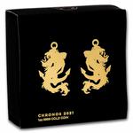 Gold Ounce 2021 Chronos: Photo 2021 Tokelau 1 oz Gold $100 Chronos (Prooflike) / thumbnail