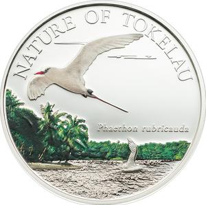 Tokelau / One Dollar 2012 Tropicbird - reverse photo