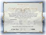 Silver Twenty Grams 2013 Yours Always: Photo Coin, Tokelau, Silver Twenty Grams 2013 Yours Always / thumbnail
