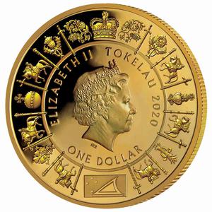 Tokelau / One Dollar 2020 Queen Elizabeth II - Duty and Devotion - obverse photo