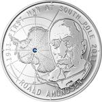 Five Dollars Silver 2011 Roald Amundsen: Photo Coin, Tokelau, Five Dollars Silver 2011 Roald Amundsen / thumbnail