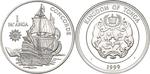 Silver Ounce 1999 Concorde: Photo Coin, Tonga, Silver Ounce 1999 Concorde / thumbnail