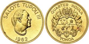 Tonga / Quarter Koula 1962 - obverse photo