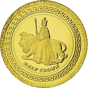Tristan da Cunha / Gold Half Gram 2013 Una and the Lion - reverse photo