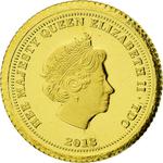 Gold Half Gram 2013 Una and the Lion: Photo Coin, Tristan da Cunha, Gold Half Gram 2013 Una and the Lion / thumbnail