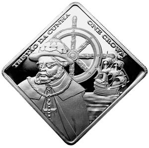 Tristan da Cunha / One Crown 2014 - reverse photo