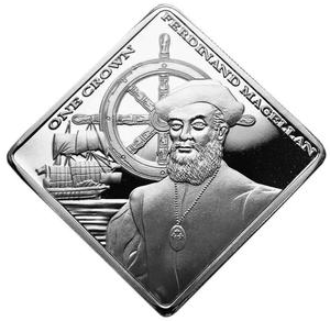 Tristan da Cunha / One Crown 2014 Ferdinand Magellan - reverse photo