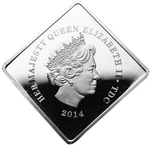 Tristan da Cunha / One Crown 2014 James Cook - obverse photo