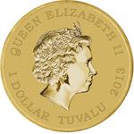 One Dollar 2013 Striated Pardalote: Photo Coin, Tuvalu, One Dollar 2013 Striated Pardalote / thumbnail