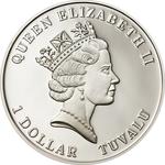 One Dollar Silver 2010 Sea Turtle: Photo Coin, Tuvalu, One Dollar Silver 2010 Sea Turtle / thumbnail