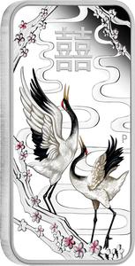 Tuvalu / Silver Ounce 2019 Chinese Wedding - reverse photo