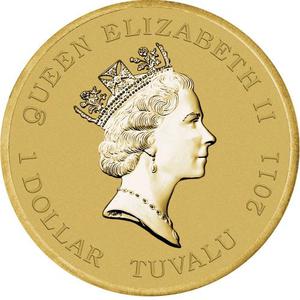 Tuvalu / One Dollar 2011 Calico Jack - obverse photo