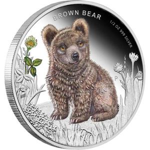 Tuvalu / Silver Half Ounce 2013 Brown Bear - obverse photo