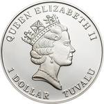 One Dollar Silver 2010 Seahorse: Photo Coin, Tuvalu, One Dollar Silver 2010 Seahorse / thumbnail