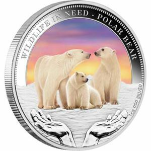 Tuvalu / Silver Ounce 2012 Polar Bear - reverse photo