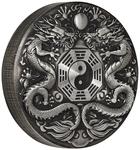 Silver Two Ounces 2019 Chinese Mythical Creatures - Double Dragon: Photo Coin, Tuvalu, Silver Two Ounces 2017 Double Dragon / thumbnail