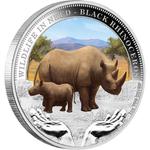 Silver Ounce 2012 Black Rhinoceros: Photo Coin, Tuvalu, Silver Ounce 2012 Black Rhinoceros / thumbnail