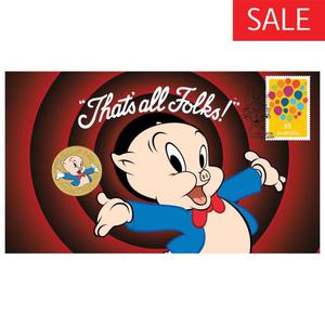 Tuvalu / One Dollar 2018 Porky Pig - reverse photo