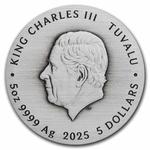 Silver Five Ounces 2025 Unicorn: Photo Coin, Tuvalu, Silver Five Ounces 2025 Unicorn / thumbnail
