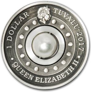 Tuvalu / Silver Ounce 2017 Dragon and Pearl - obverse photo