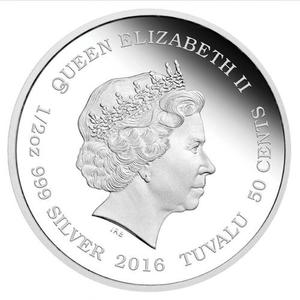 Tuvalu / Silver Half Ounce 2016 White Lion - obverse photo