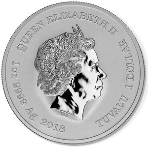 Tuvalu / Silver Ounce 2018 Marvel - Deadpool - obverse photo