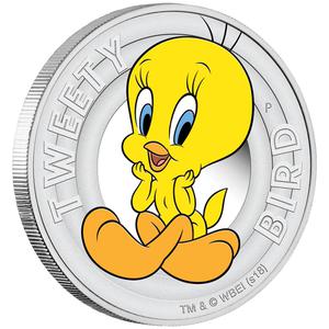 Tuvalu / Silver Half Ounce 2018 Tweety Bird - reverse photo