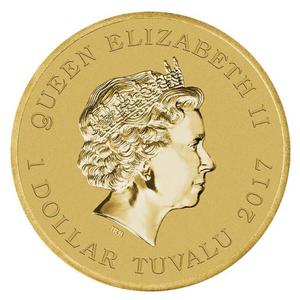 Tuvalu / One Dollar 2017 Extraordinary Gemstones - obverse photo
