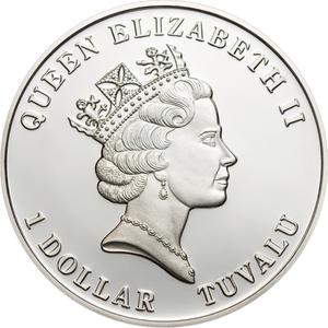 Tuvalu / Silver Half Ounce 2011 Dendrogyra Cylindricus - obverse photo