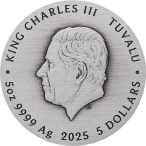 Tuvalu / Silver Five Ounces 2025 Signs of the Zodiac - obverse photo