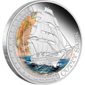 Tuvalu / Silver Ounce 2012 Cutty Sark - reverse photo