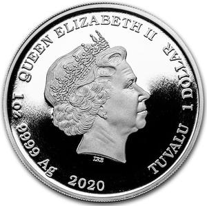 Tuvalu / Silver Ounce 2020 Emoji Celebration - obverse photo
