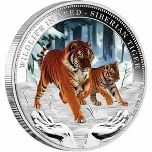 Tuvalu / Silver Ounce 2012 Siberian Tiger - reverse photo