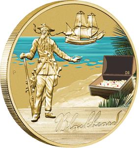 Tuvalu / One Dollar 2010 Blackbeard - reverse photo