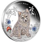 Silver Half Ounce 2013 Grey Wolf: Photo Coin, Tuvalu, Silver Half Ounce 2013 Grey Wolf / thumbnail