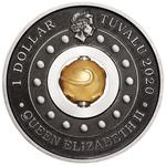 Silver Ounce 2020 Year of the Mouse Rotating Charm: Photo Coin, Tuvalu, Silver Ounce 2020 Year of the Mouse Rotating Charm / thumbnail