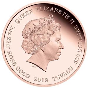 Tuvalu / Gold Two Ounces 2019 Barbie - obverse photo